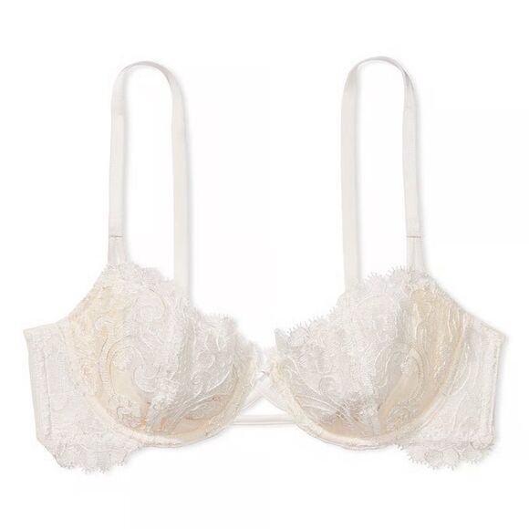 Victoria’s Secret Wicked Unlined Boho Embroidery Balconette Bra GREEN 36DD NWT - Picture 3 of 9